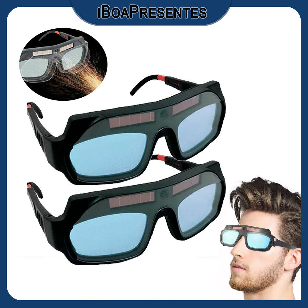 Óculos De Soldagem Com Escurecimento Automático Protegem Contra Respingos E Brilho em Oferta na Shopee