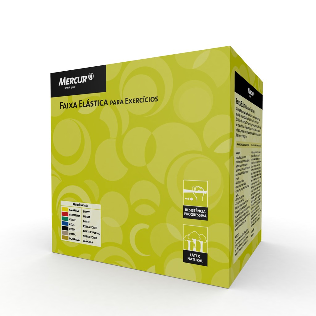 FAIXA ELASTICA FORTE ESPECIAL EXERCICIO THERABAND MERCUR PRETA 1,5 M
