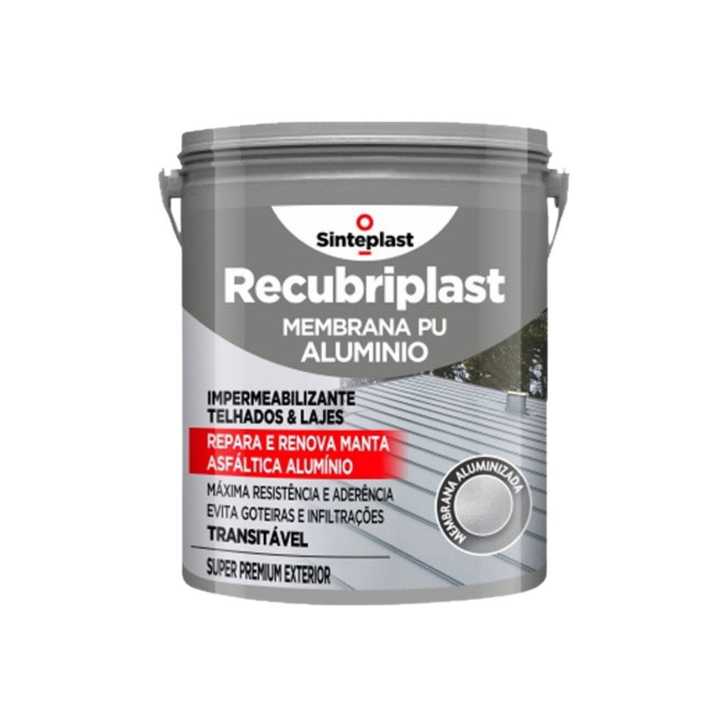 Recubriplast Membrana PU Alumínio 3,6kg - Sinteplast em Oferta na Shopee