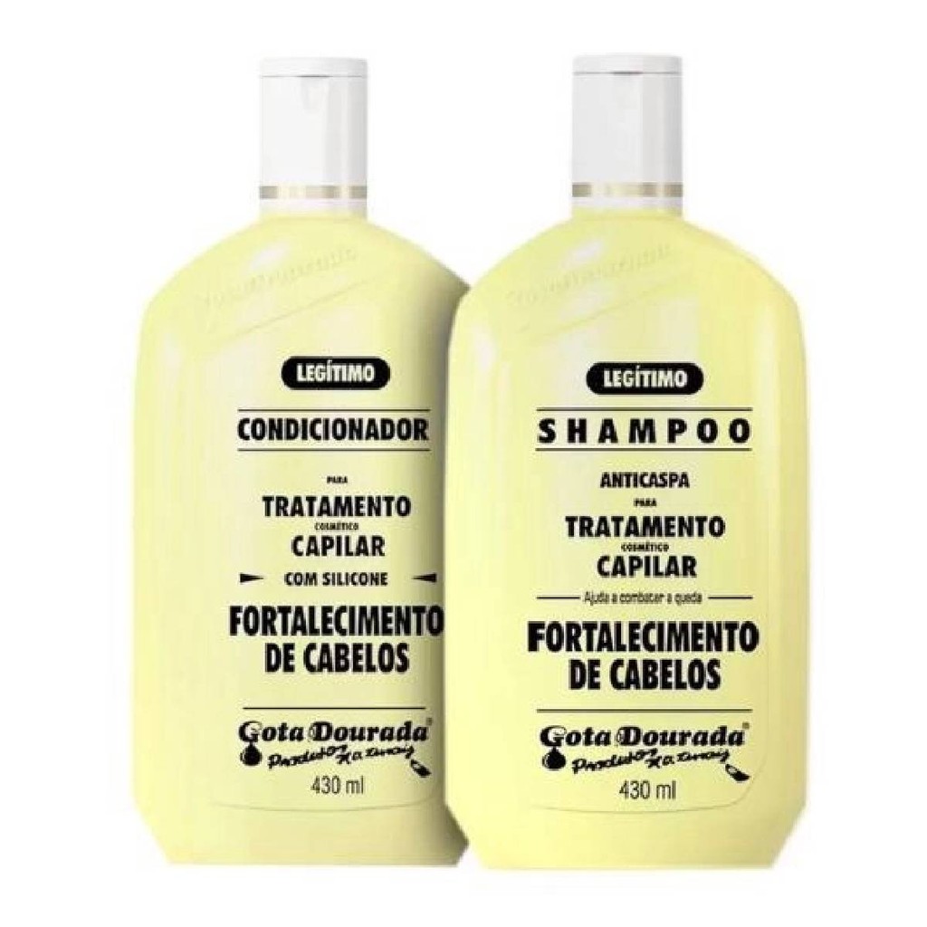 Kit Shampoo E Condicionador Gota Dourada 430mL