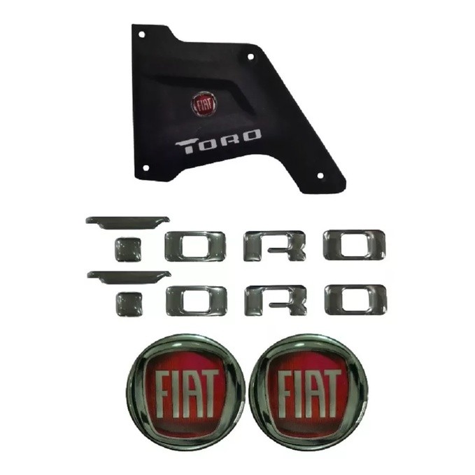 Par Aplique Adesivo Santo Antonio Fiat Toro Resinado