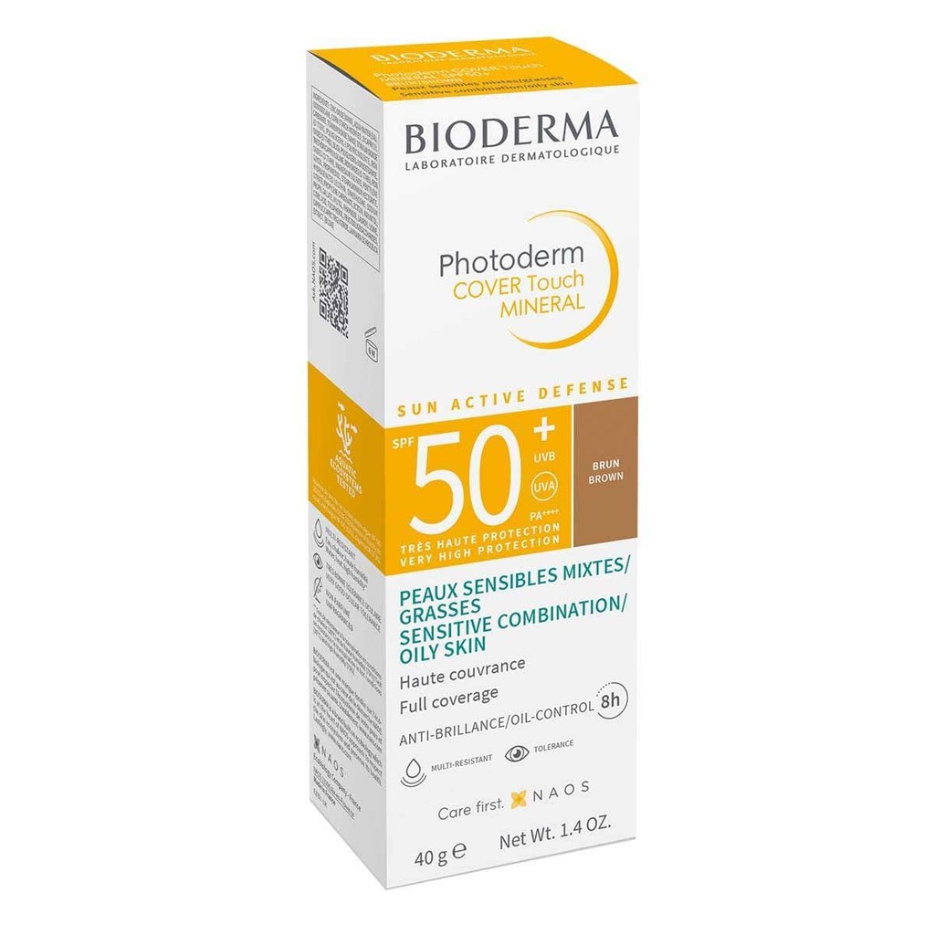 Protetor Solar FPS50 Photoderm Cover Touch Mineral Cor 4 Escuro Bioderma em Oferta na Shopee