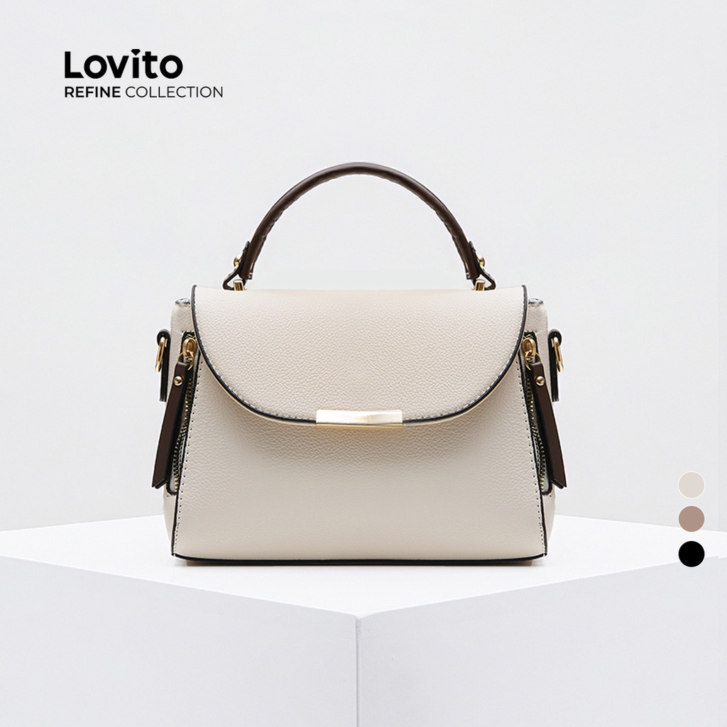 (Lovito Refine) Casual liso pequeno quadrado Bolsa feminina LFAR9075 - Women Bags