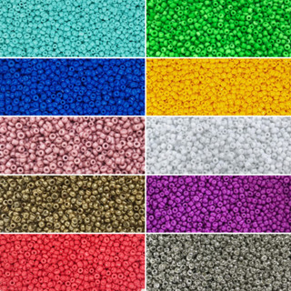 Miçanga de Vidro Cores Vivas Tamanho 2mm Com 100 Gramas em Oferta na Shopee