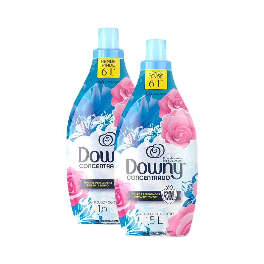 Kit Amaciante Concentrado Downy Brisa de Verão 1,5L 2 unidades em Oferta na Shopee