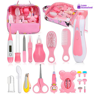 Kit Prático para Recém-Nascidos (13 Peças) com Higiene de Unhas (5 Peças) em Oferta na Shopee