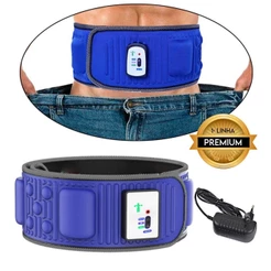 Cinto Abdominal Vibratório Redutor de Medidas Tonificador Muscular com 5 Motores