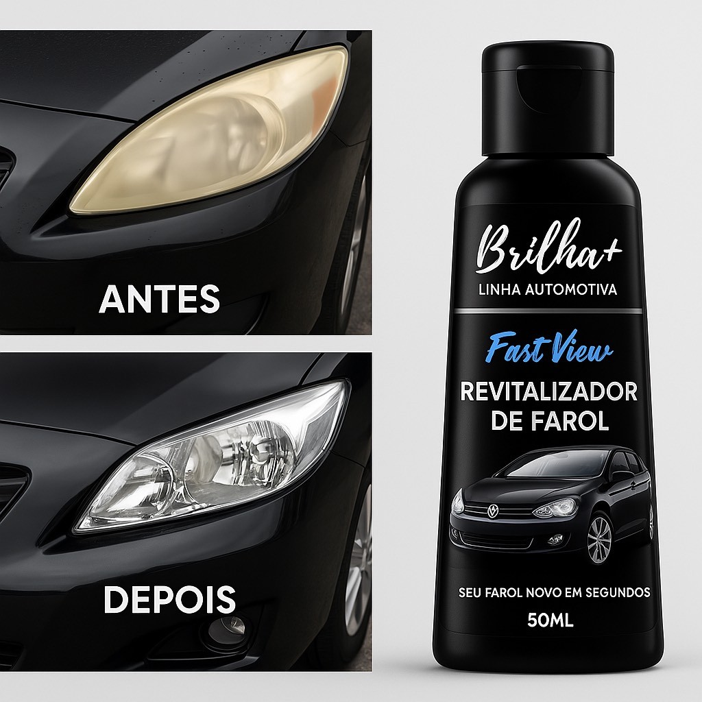 Renovador de Farol - Magico - Tira o Amarelado do Farol