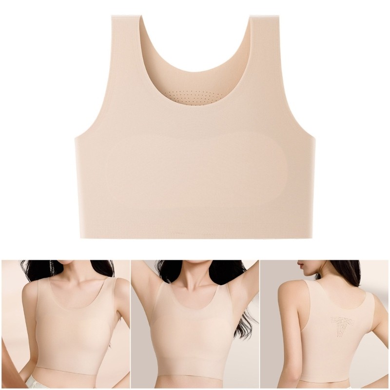 Chest Binder FTM Tran Traceless Invisível Bralette Elástico Peito Fichário