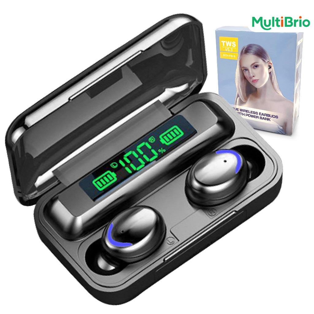 Fone F9-5 Wireless-Bluetooth V5.3-Carregador de celular-Melhor F9 do mercado-Original!