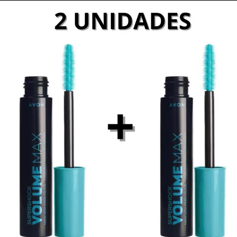 kit 2 Máscaras Para Cílios Supershock Volume Max Avon