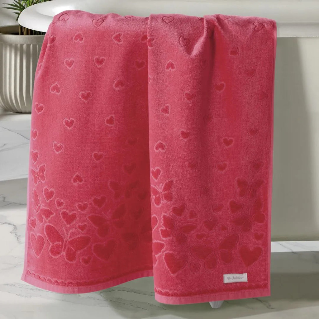Toalha de Rosto Velour Jacquar Romance 50CM X 80CM Dohler