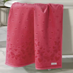 Toalha de Rosto Velour Jacquar Romance 50CM X 80CM Dohler