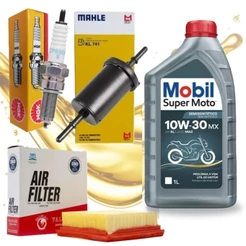 Kit Revisão Xre 190 / Nxr 160 Bros Mobil 10w30 Filtros e Vela Ngk