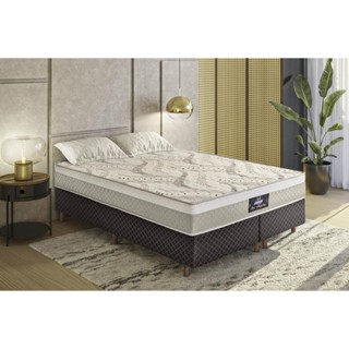 Cama Box Conjugado Queen com Colchão (158x62x198) Los Angeles Gazin CR35327 em Oferta na Shopee