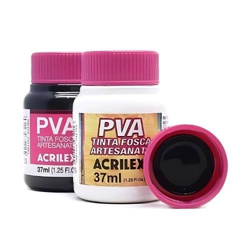 Tinta PVA Fosca Acrilex 37ml | Para Artesanato em Madeira, MDF e Papel | Cores Diversas | Unidade – Escolha a Cor em Oferta na Shopee