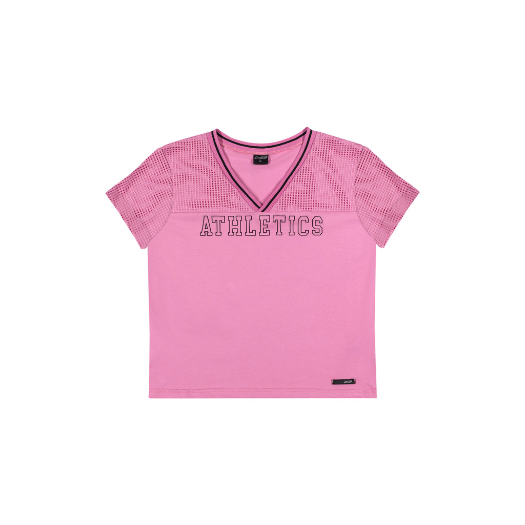 Blusa Juvenil Feminina com Destalhe em Renda Beats Rosa - Women Clothes