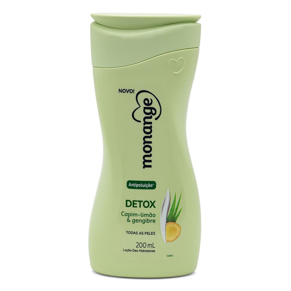 Hidratante Monange Detox com Ação Desodorante 200ml - Beauty