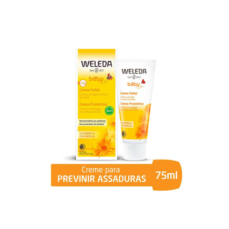 Creme Preventivo de Assaduras Calêndula Weleda Caixa 75ml