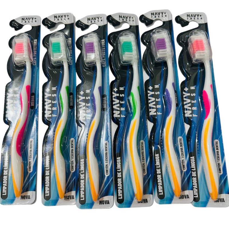 Escova De Dente Média 12 unidades