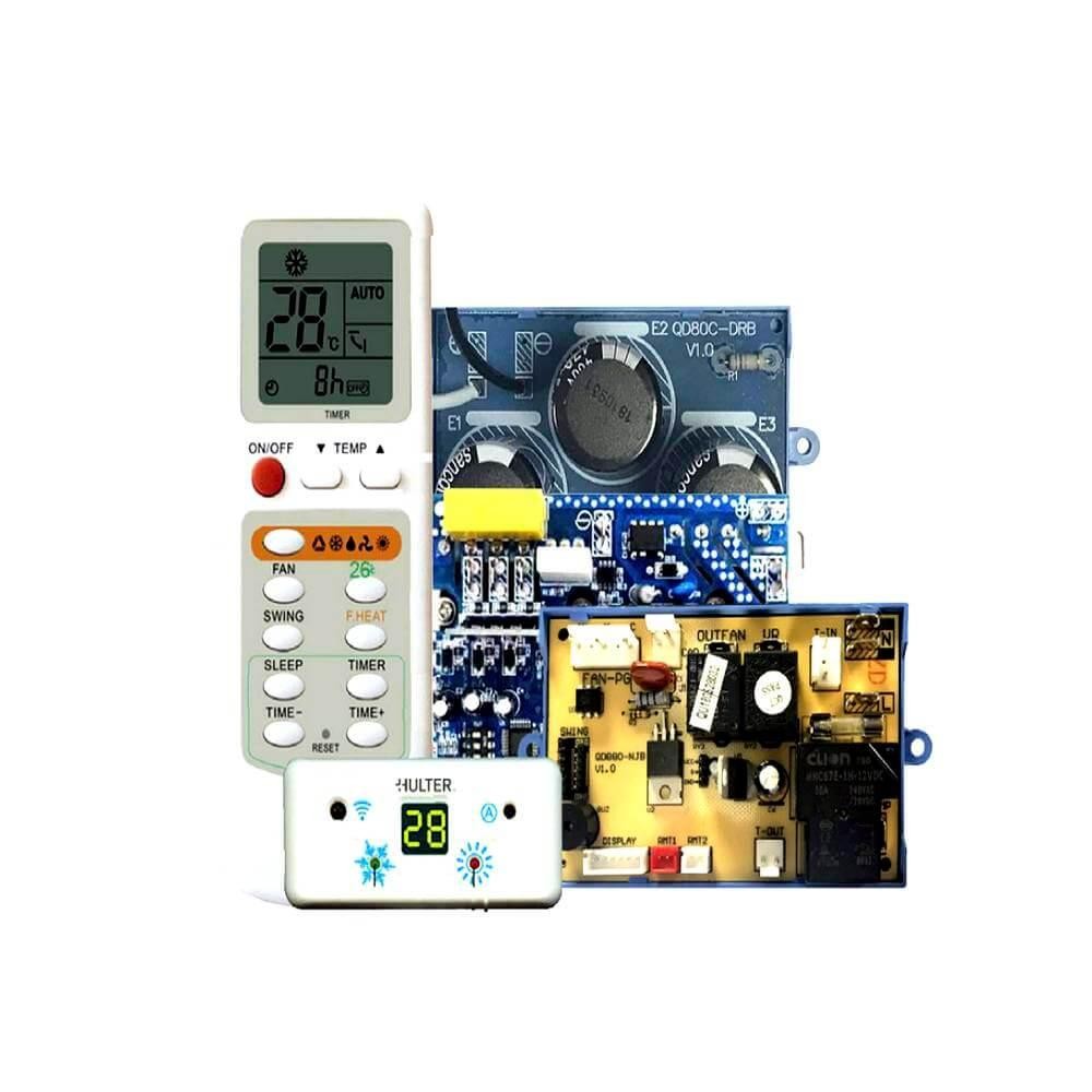 Kit Placa Universal para Ar Condicionado Inverter 9000 a 12000 com Controle Remoto Hulter HT1QD80CA em Oferta na Shopee