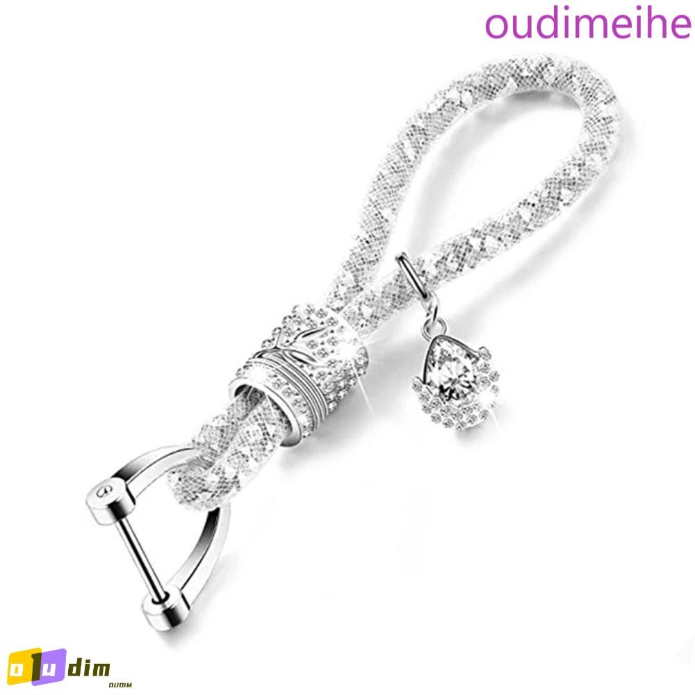 OUDIMEIHE Glitter Chaveiros Chaves Mulheres Bolsa Pingente Chave Fob Strass Diamante Chaveiro De Carro em Oferta na Shopee