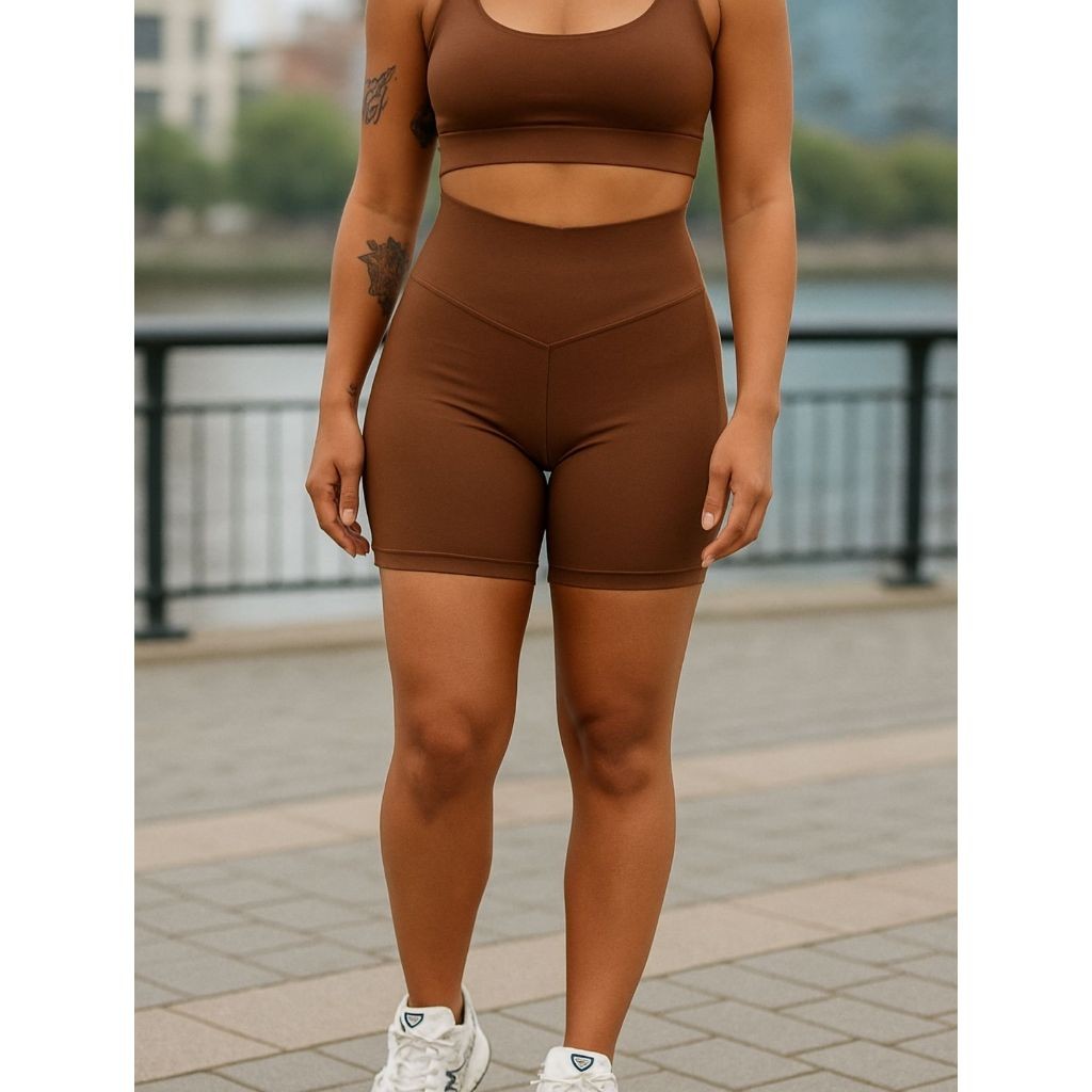 Short Feminino Poliamida Zero Transparência Com Bolso Zero Transparencia