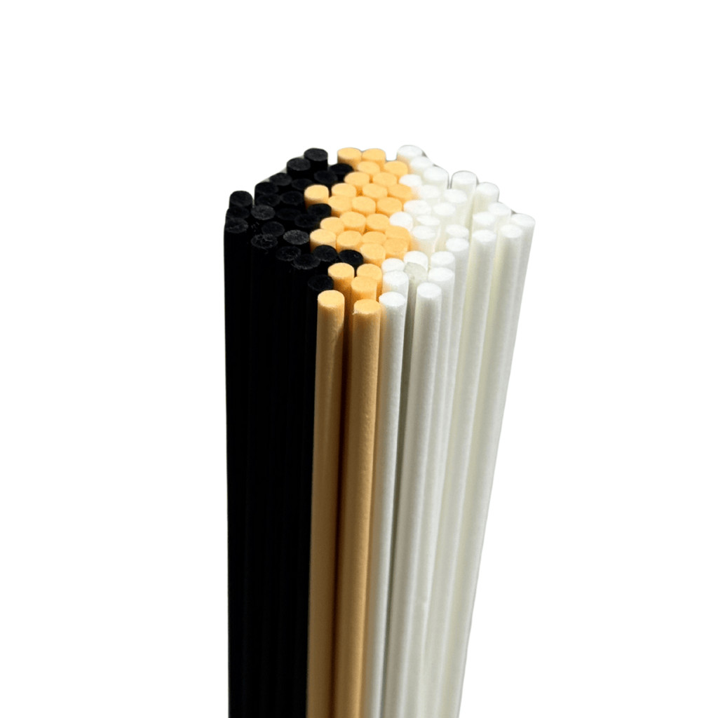 50 Vareta para Difusor em Fibra de Algodão Aromatizador Branca Preta 25cm Grande Cheiro Ambiente