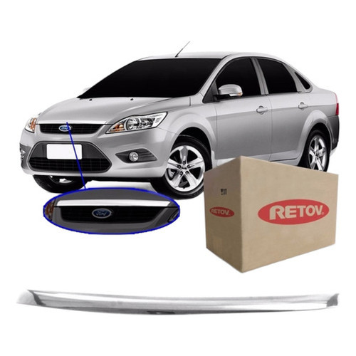 Friso Do Capo Cromado Ford Focus 2009 2010 2011 2012 Retov
