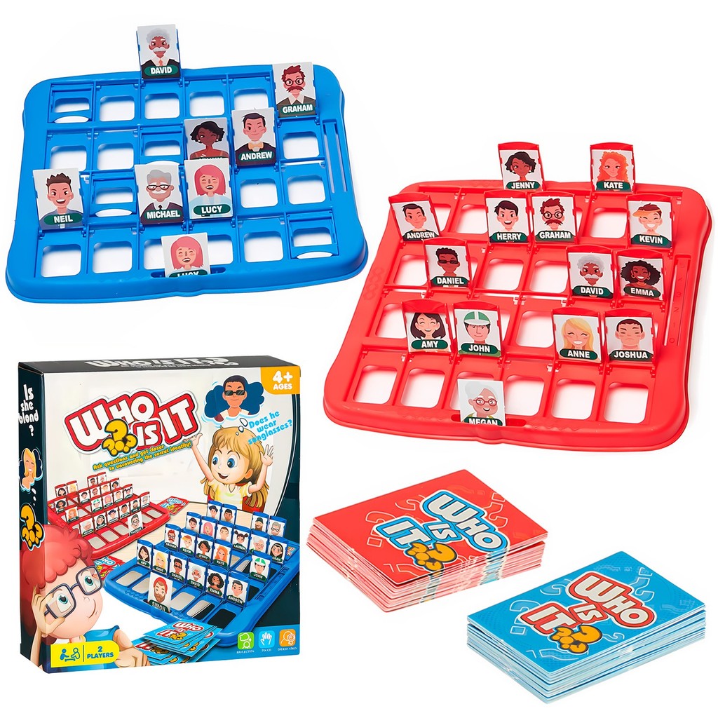 Jogo Tabuleiro Quem Sou Eu ? Com Cartas Para Adivinhação Perguntas E Respostas Pedagógico - For Kids