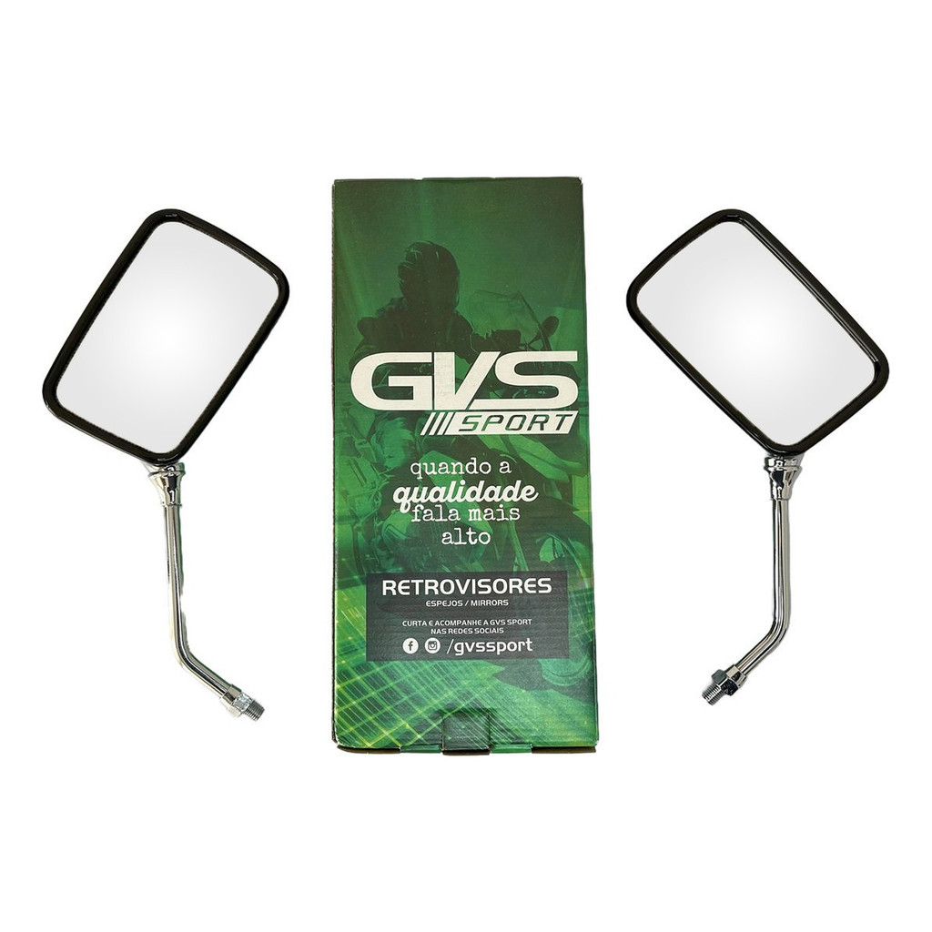 Retrovisor Twister Cbx 200 Strada Honda Gvs Original Cromado em Oferta na Shopee