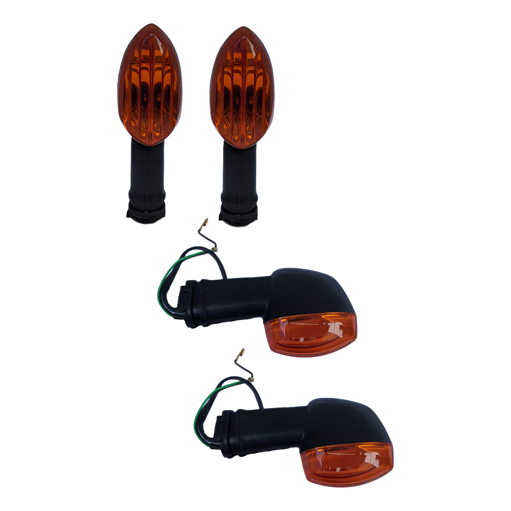 Pisca Seta Moto Yamaha Factor 125 Fazer 150 Laranja Lâmpadas