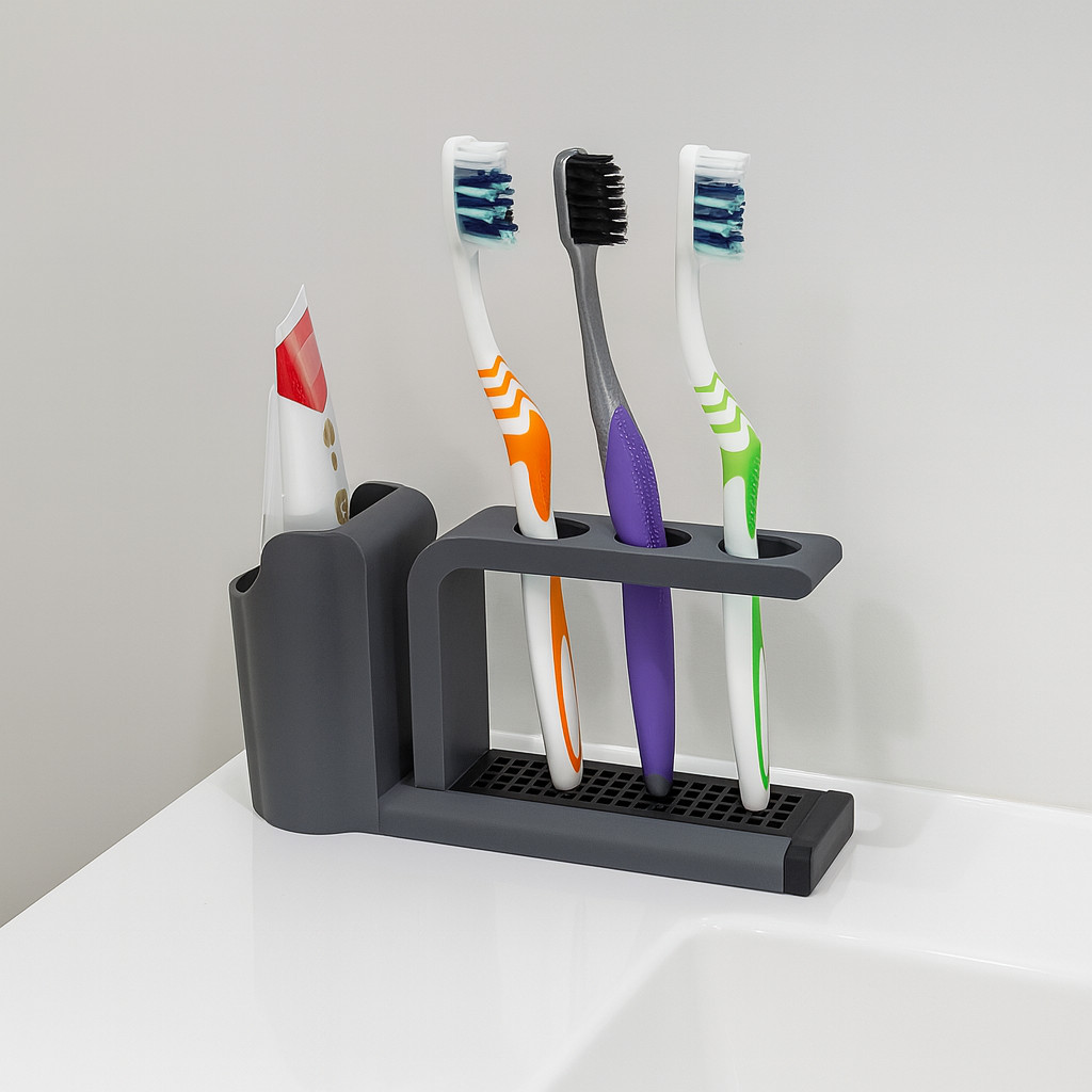 Suporte 3d Para Escovas de Dente Banheiro em Oferta na Shopee