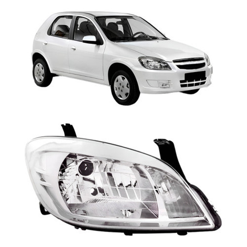 Farol Celta Prisma 2007 2008 2009 2010 A 2012 Cromado NOVO