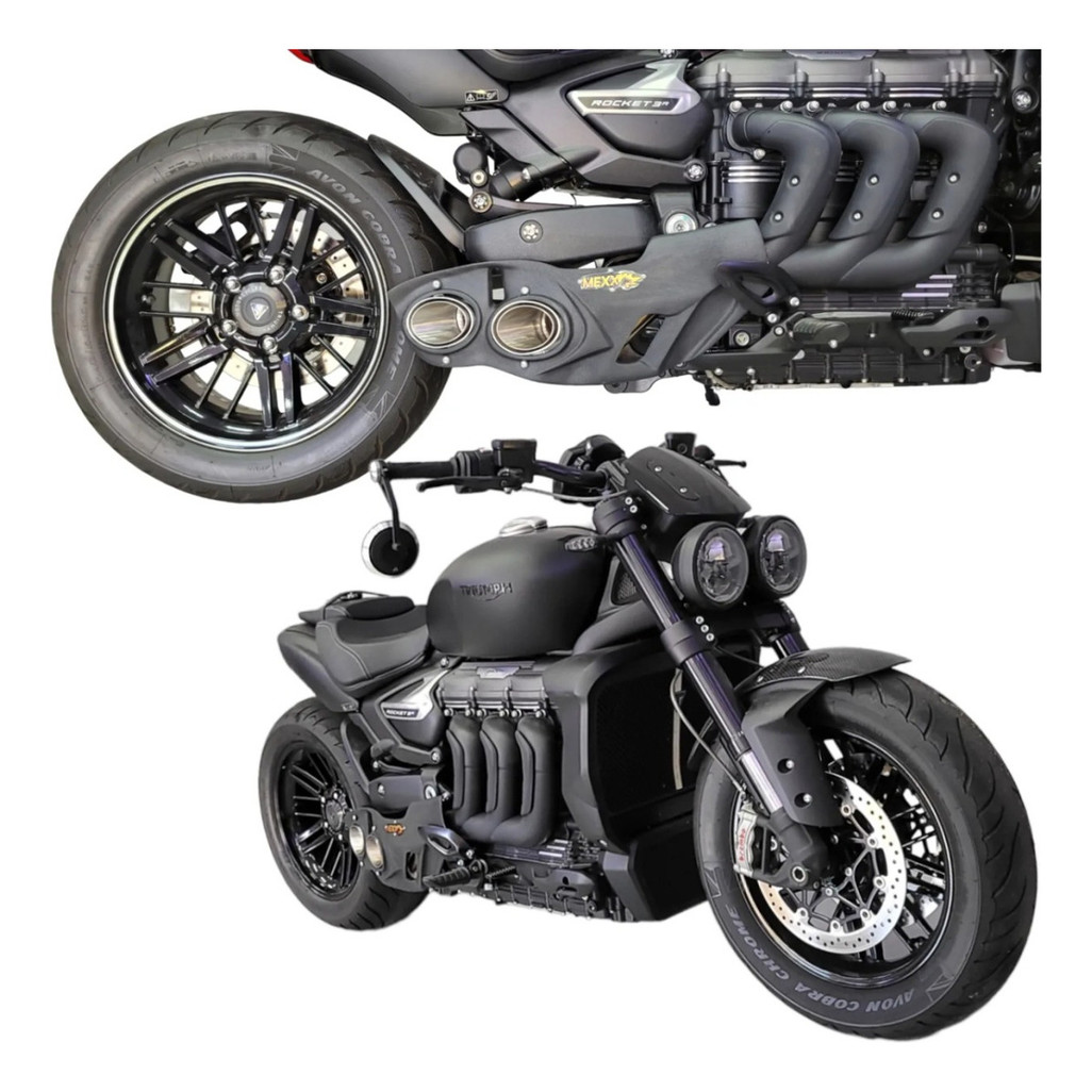 Escapamento Esportivo Mexx Triumph Rocket 3  Taylor Made