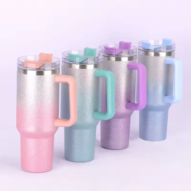 Copo Garrafa TérmicoColorido com Canudo 1200 ML/1.2L 40oz com Canudo Telescópico em Oferta na Shopee