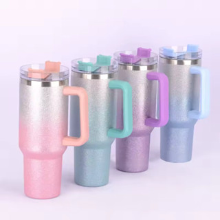 Copo Garrafa TérmicoColorido com Canudo 1200 ML/1.2L 40oz com Canudo Telescópico em Oferta na Shopee