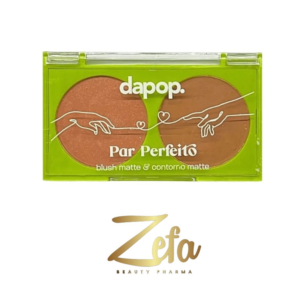 Paleta Duo Blush Matte E Contorno Matte Cor A - Dapop