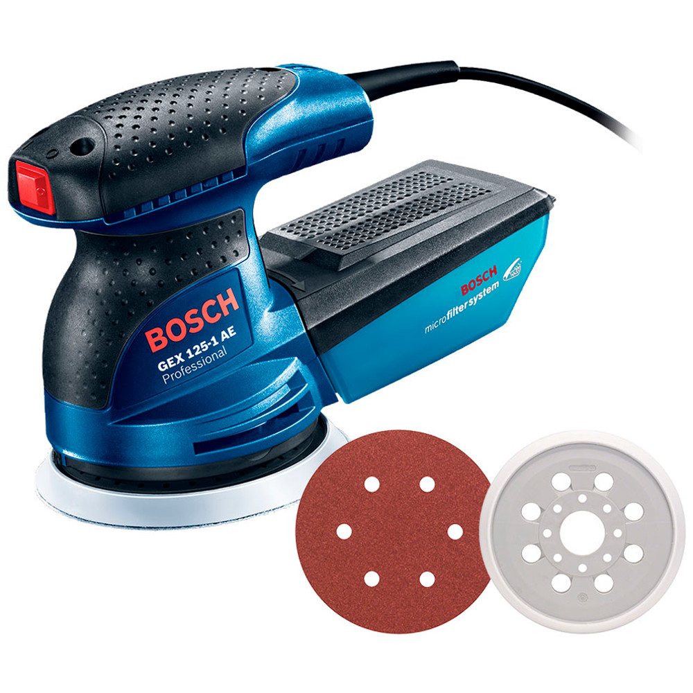 Lixadeira Excêntrica Roto Orbital 5 POL 250W GEX 125-1 AE Professional BOSCH em Oferta na Shopee