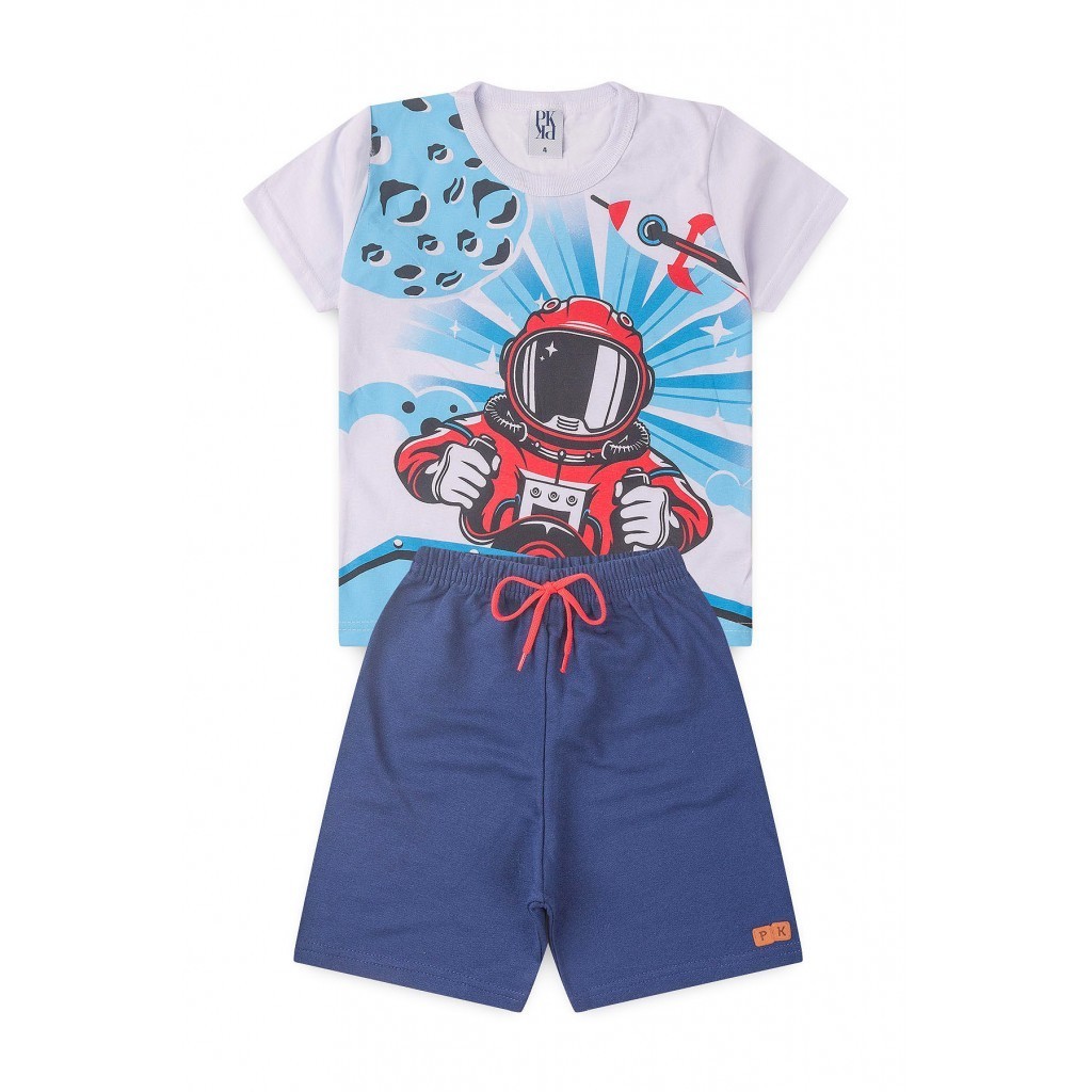 Conjunto Masculino Infantil Nave Espacial em Oferta na Shopee
