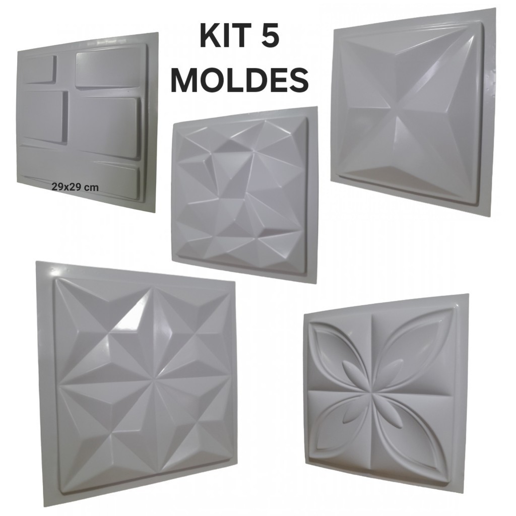 5 Formas para Gesso Molde Para gesso Placas para gesso 3d decoração natal