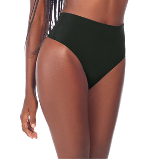 Calcinha Fio Dental Cós Alto Laser Termofusionada Preta em Oferta na Shopee