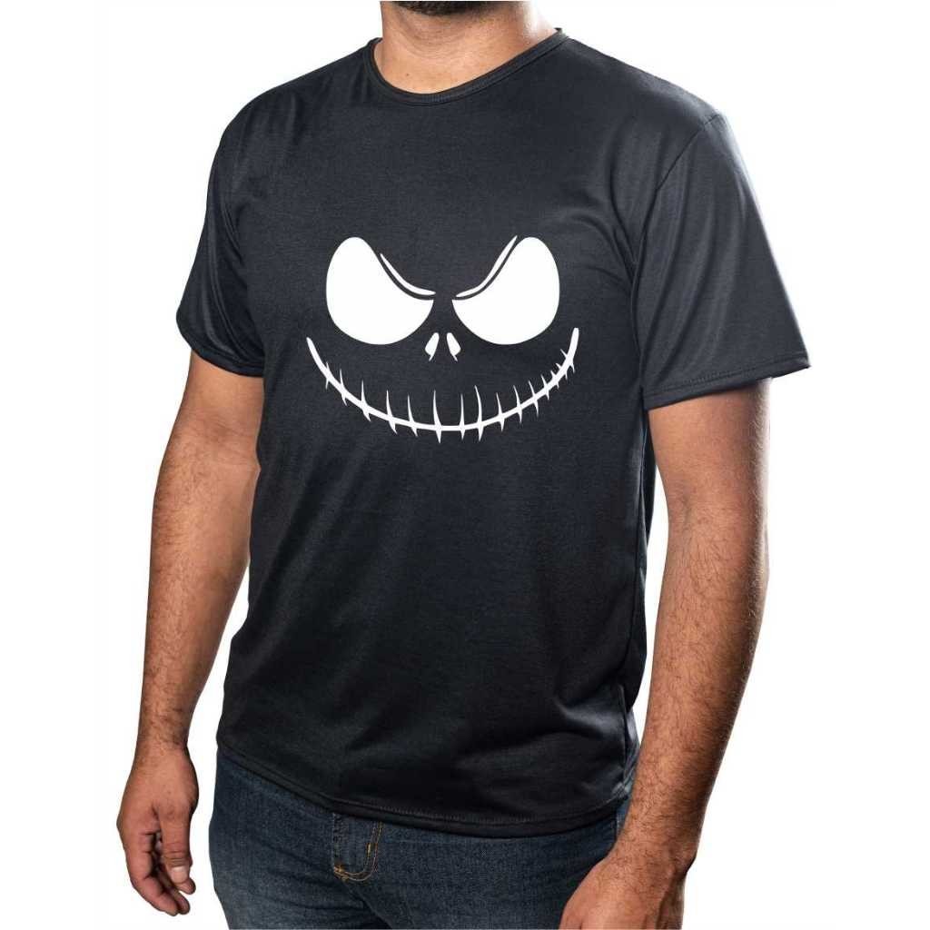Blusa Camisa Personalizada Halloweem Estampada Unissex Ótimo Acabamento E Durabilidade 100% Poliéster Promoção