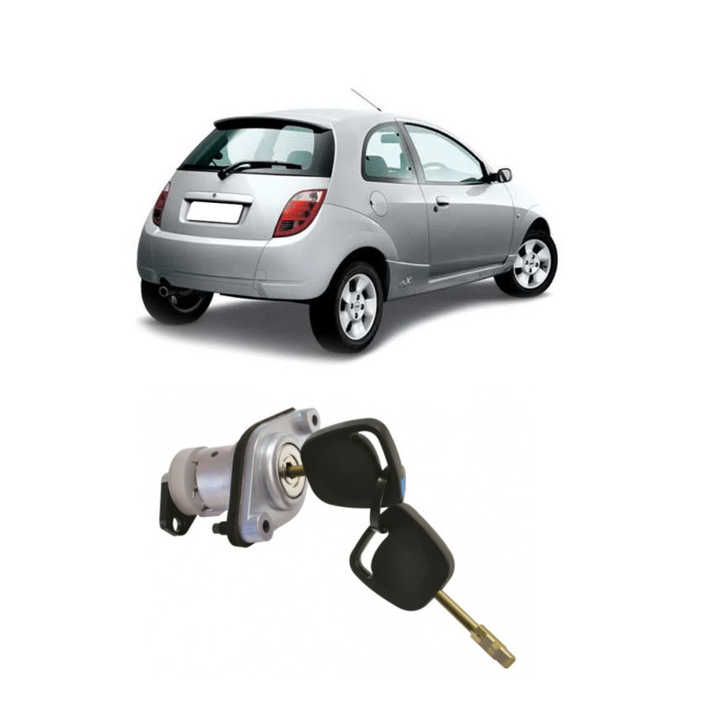 CILINDRO PORTA MALAS KA 2002 2003 2004 2005 2006 2007 em Oferta na Shopee