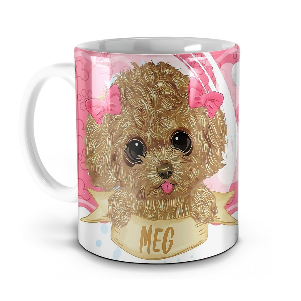Caneca Doguinha Fofa Poodle Toy