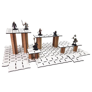 Grid De Batalha Multidimensional 3D Plataformas MDF RPG Cenário Campo D&D Pathfinder Dungeons and Dragons em Oferta na Shopee