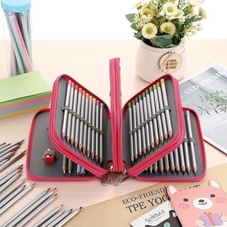 Estojo Escolar/Estojo Box/Estojo De Lápis De Quatro Camadas Com 72 Furos De Cor em Oferta na Shopee