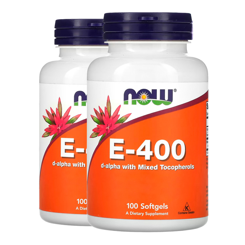 Kit 2x Vitamina E 400UI Now Foods 100 Softgels Importado/Made in Usa em Oferta na Shopee