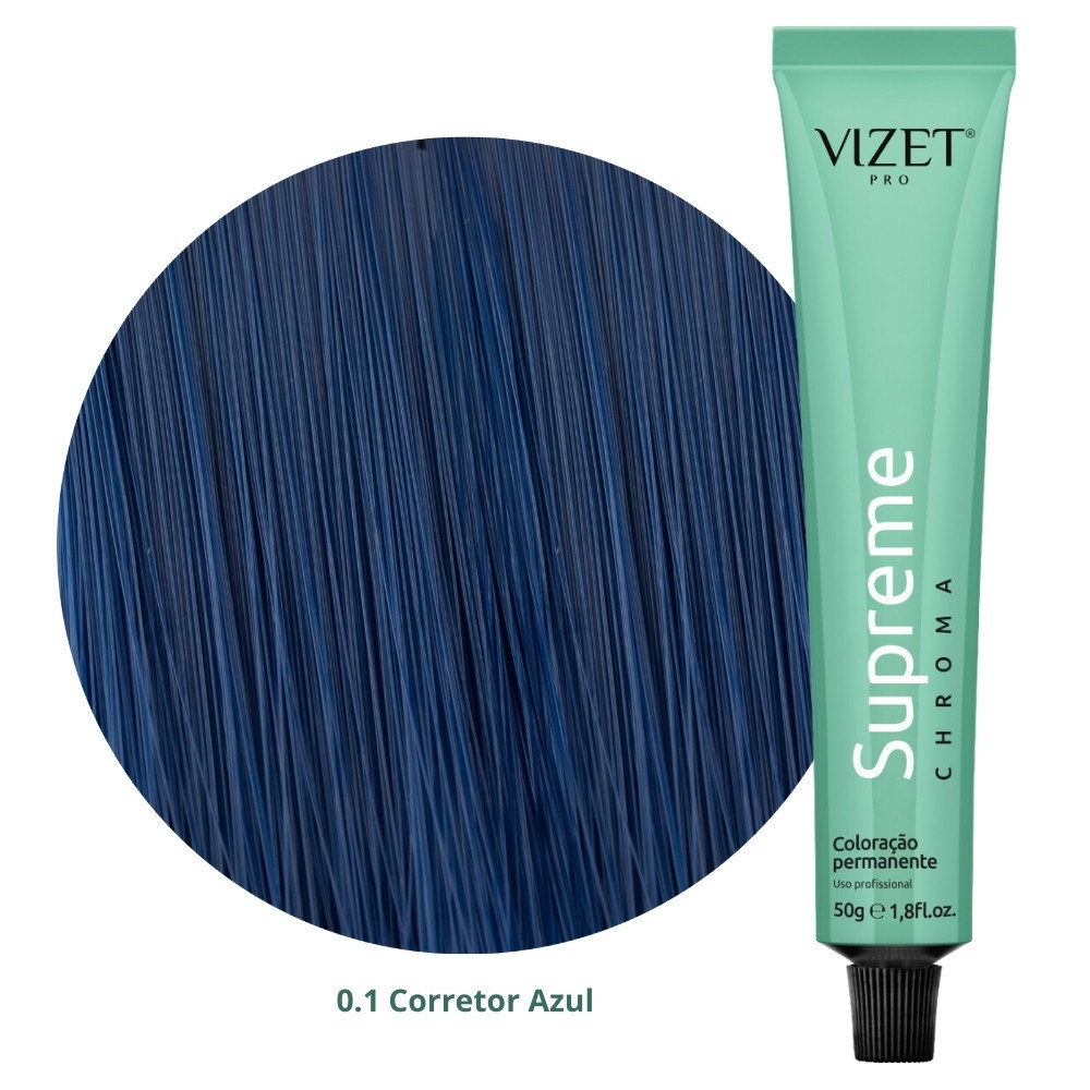 Corretor Azul 0.1 para Coloração Supreme Chroma Vizet 50gr