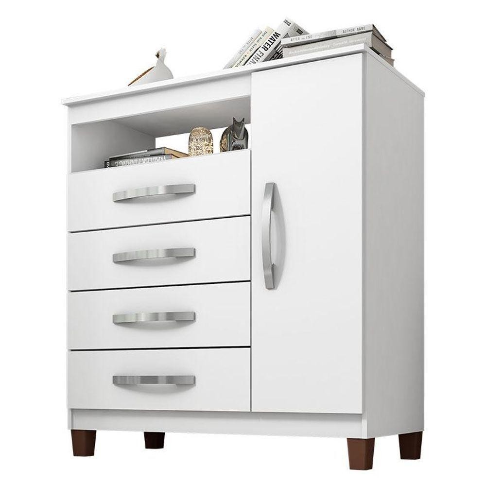 Cômoda Sapateira Catar Branco - Incorplac em Oferta na Shopee